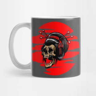 Geisha Skull Mug